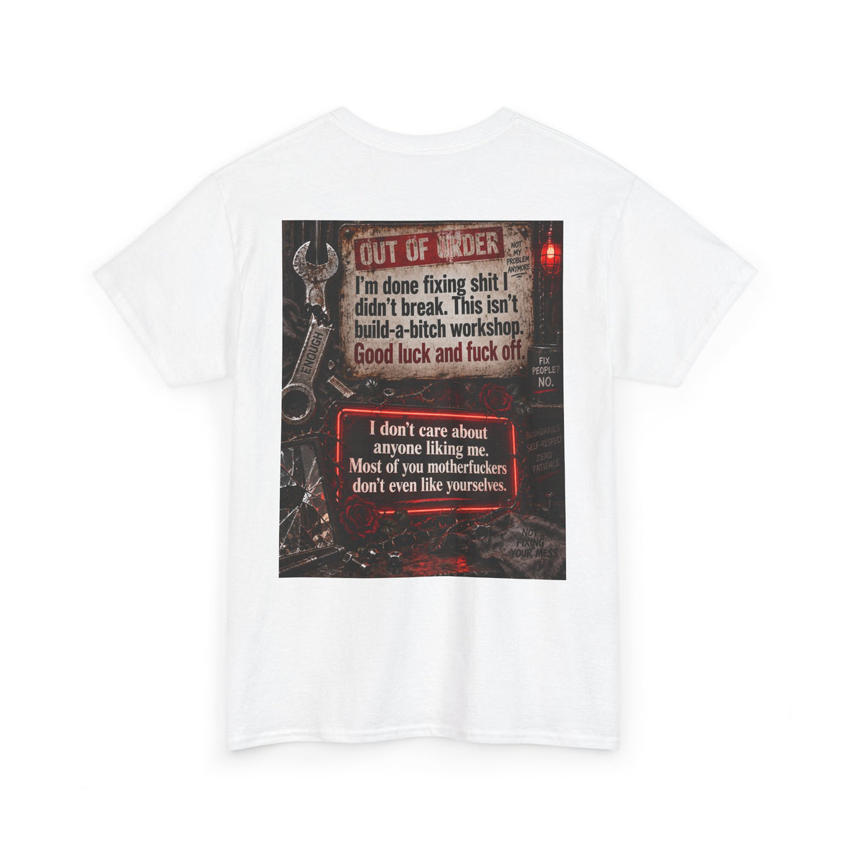 Mechanic Workshop T-Shirt — 'Out of Order' Funny Garage Repair Tee