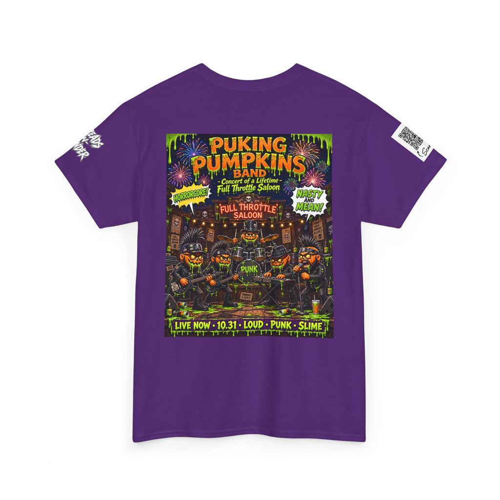 The puking Pumpkins Band — Concert of Life - Horror Graphic T-Shirt