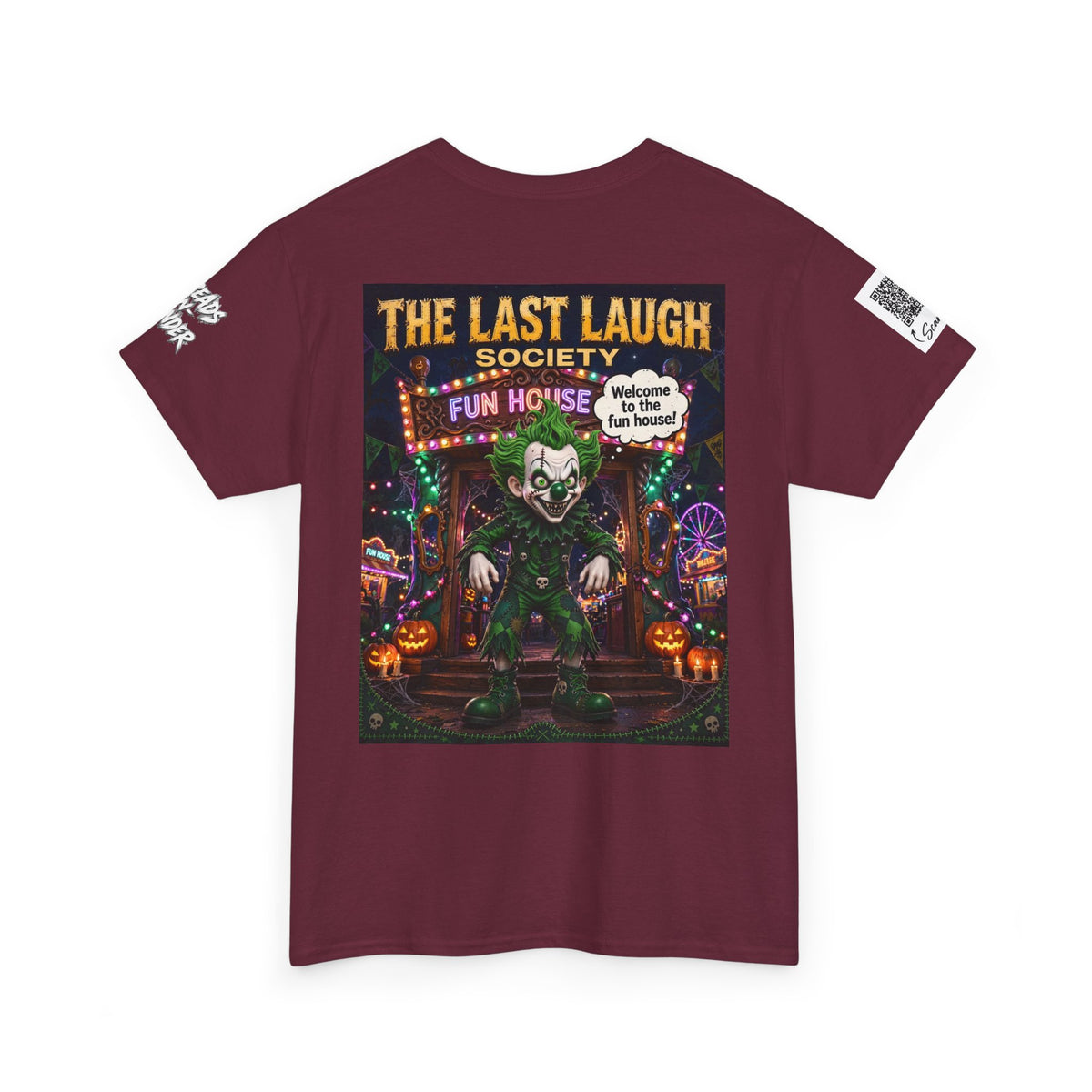 The Last Laugh Society Tee #161 — Carnival Clown Horror Graphic T-Shirt