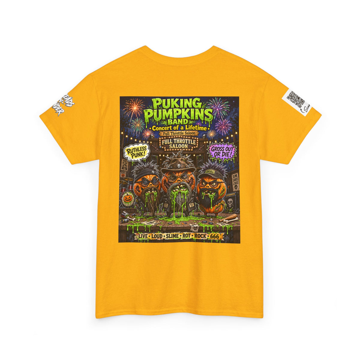 The puking Pumpkins Band #00— Concert of Life - Horror Graphic T-Shirt