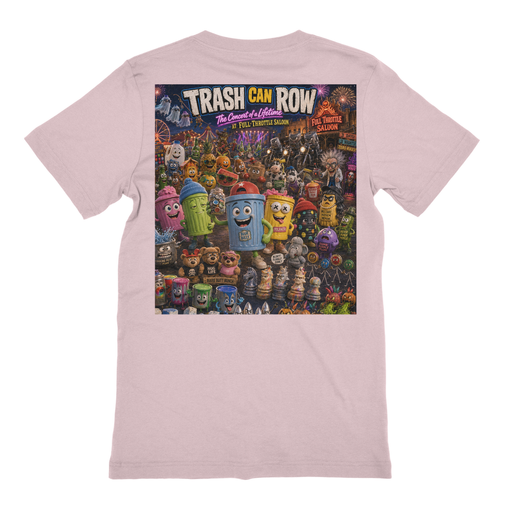 Trash Can Row: Concert for a Lifetime – Premium Jersey Adult T-Shirt
