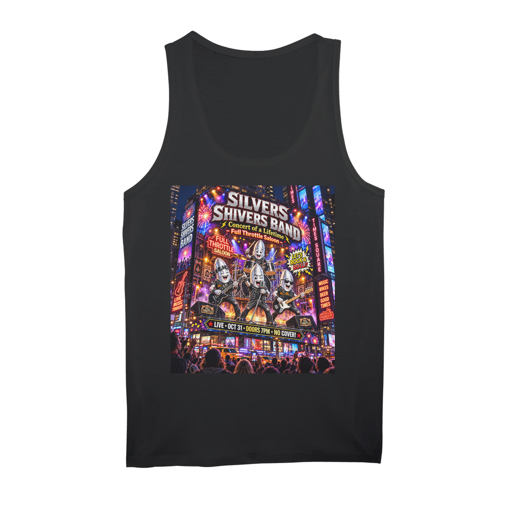 The Silver Shivers Band Organic Jersey Unisex Tank Top