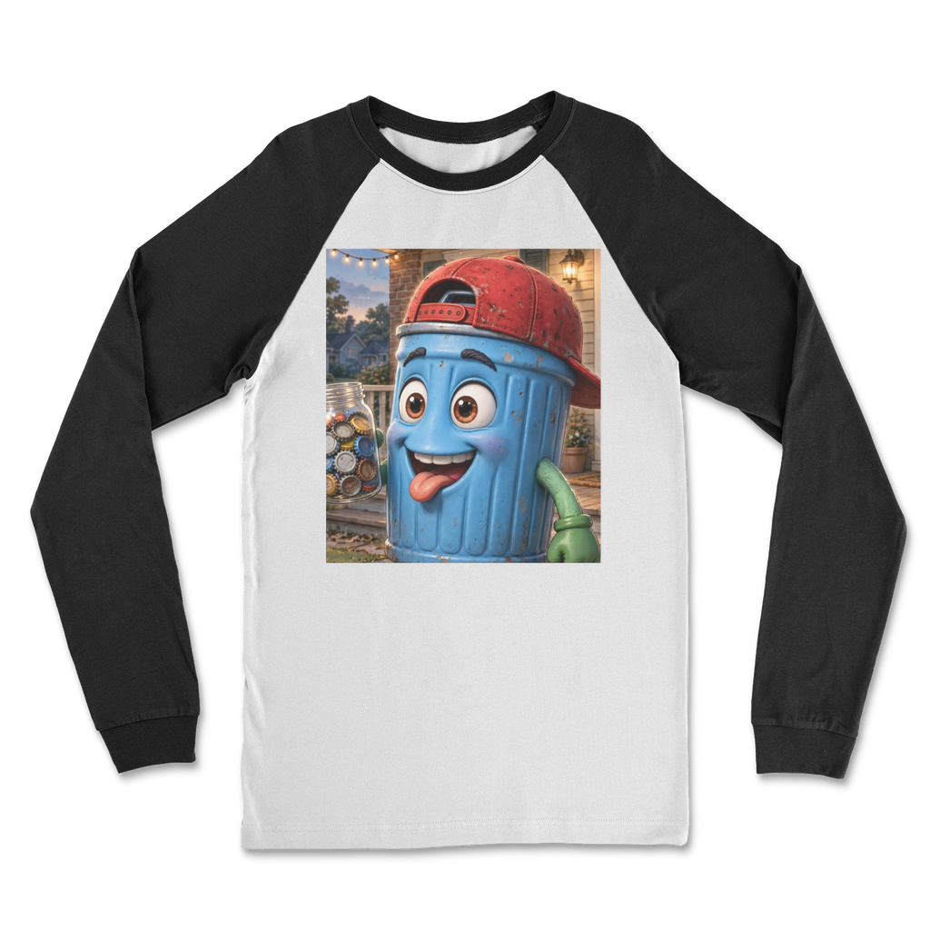 Trash Can Row Classic Raglan Long Sleeve Shirt