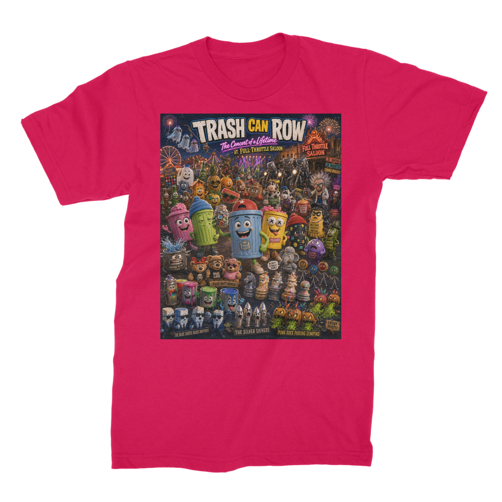 Trash Can Row: Concert for a Lifetime – Unisex Cotton T-Shirt