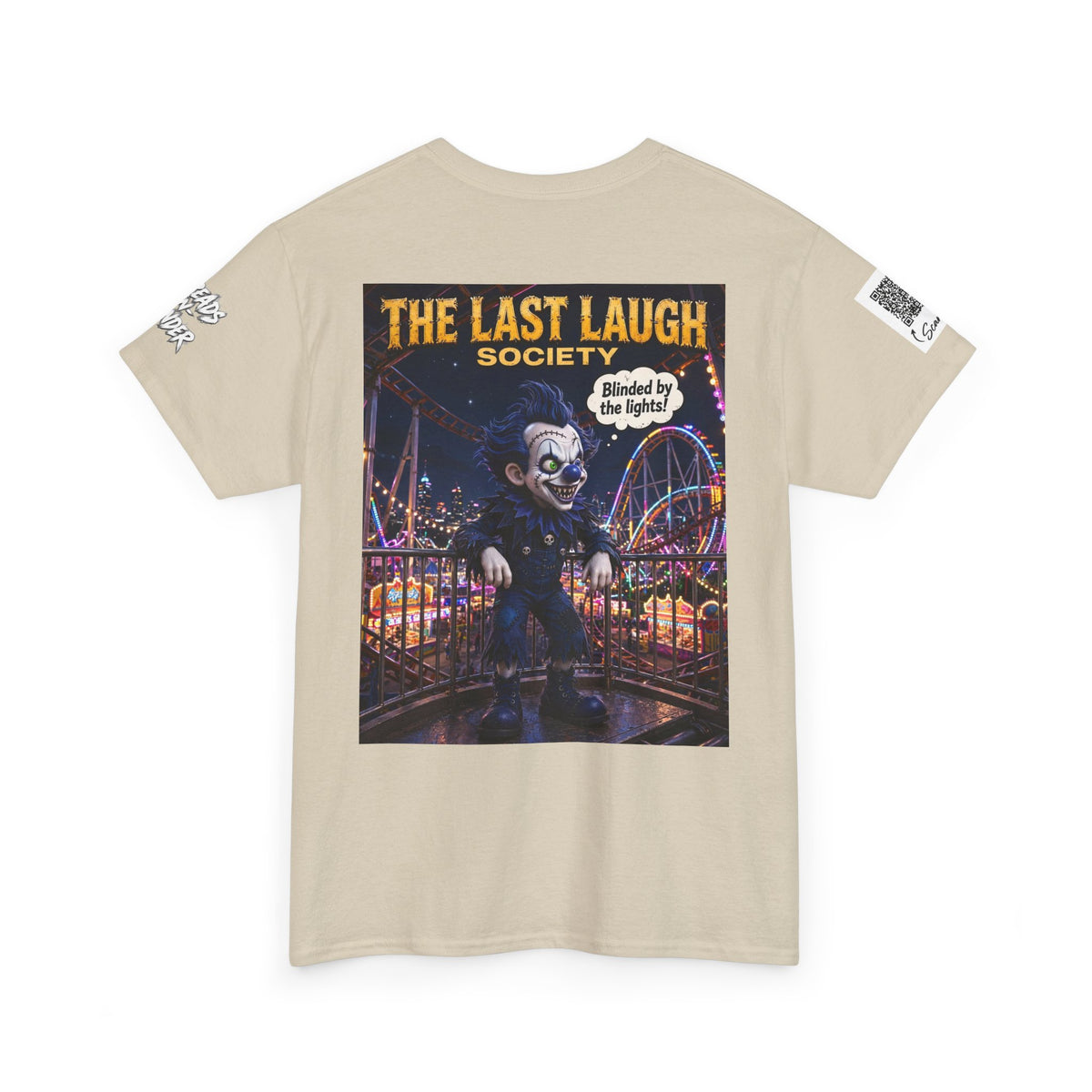 The Last Laugh Society Tee #106 — Carnival Clown Horror Graphic T-Shirt