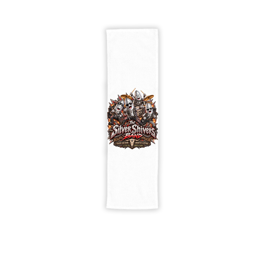 The Silver Shivers Band Sublimation Sport Towel