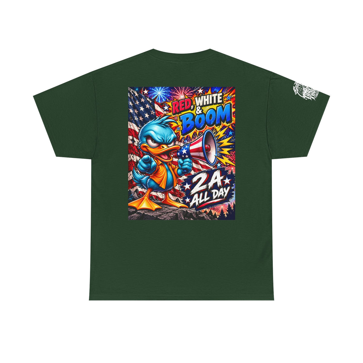 Red, White & Boom Patriotic Duck Back Graphic Tee
