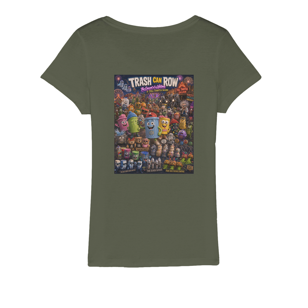 Trash Can Row CONCERT FOR A LIFETIME Organic Jersey Women's T-Shirt