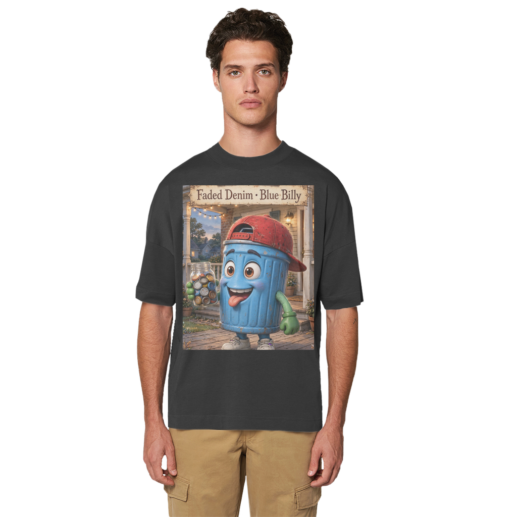 Trash Can Row Premium Organic Oversized T-Shirt