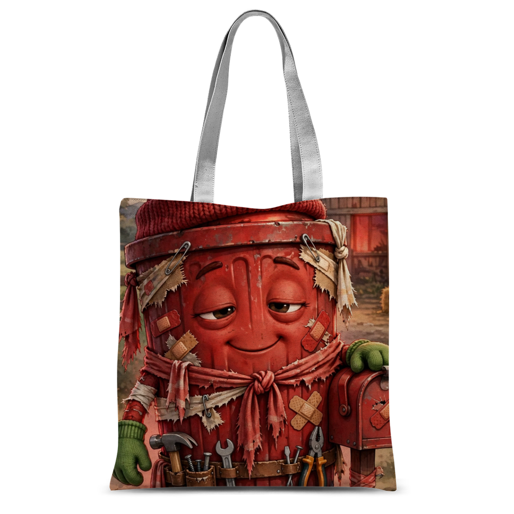 Trash Can Row Classic Sublimation Tote Bag