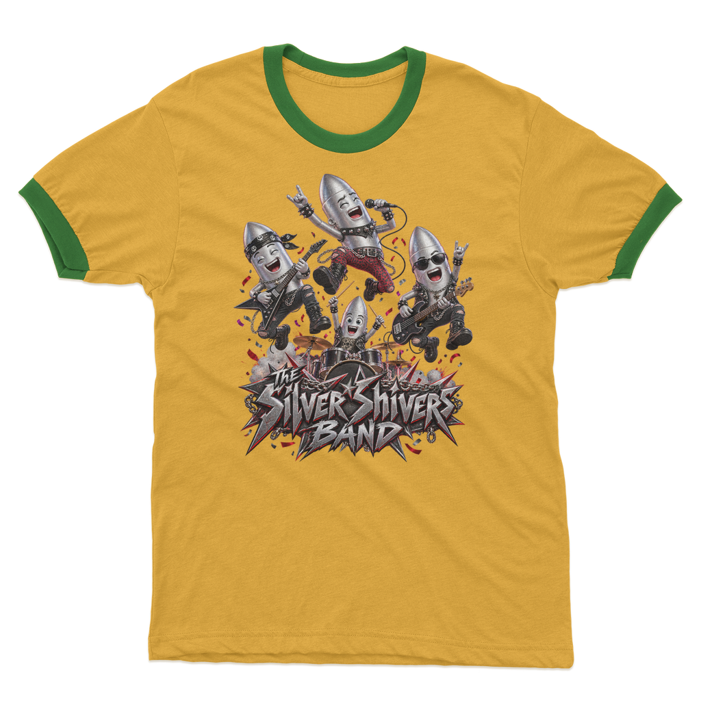 The Silver Shivers Band Adult Ringer T-Shirt