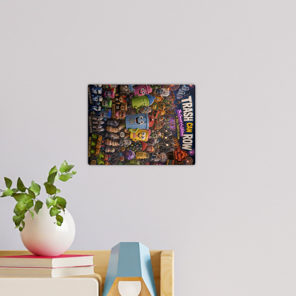 Trash Can Row: Concert for a Lifetime – Wall Tile