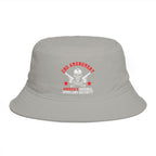 Bucket Hat - Red Liesbovt Homeland Security Skull Logo