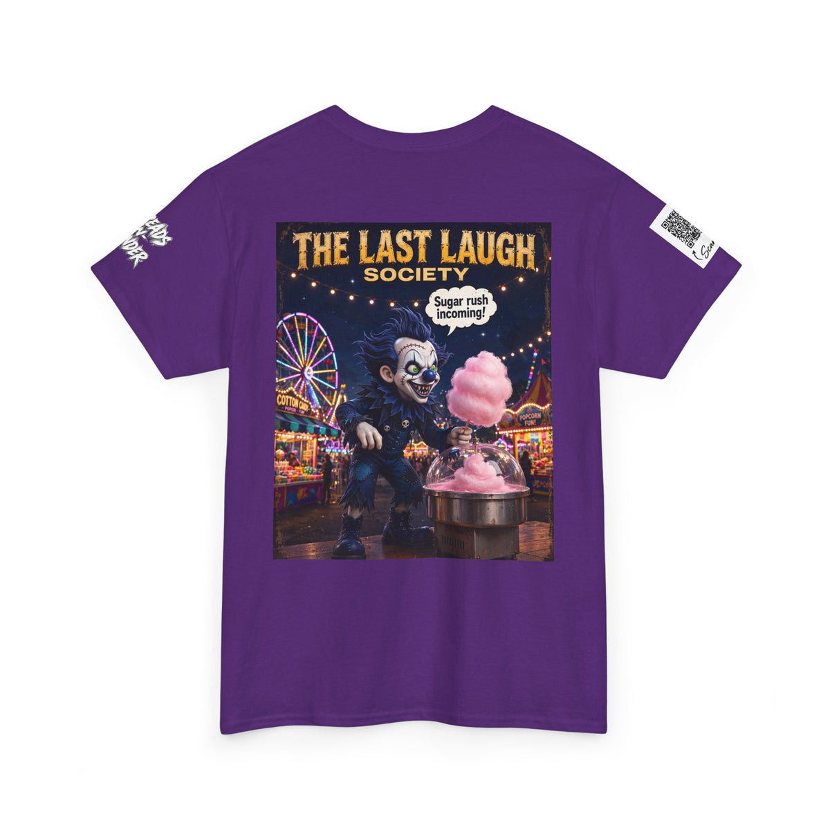 The Last Laugh Society Tee #110 — Carnival Clown Horror Graphic T-Shirt