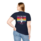 2 In The Pink Donut Peace Sign T‑Shirt — Retro Rainbow Dessert Graphic Tee