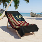 2nd Amendment American Flag Beach Towel — Patriotic Constitution Quote