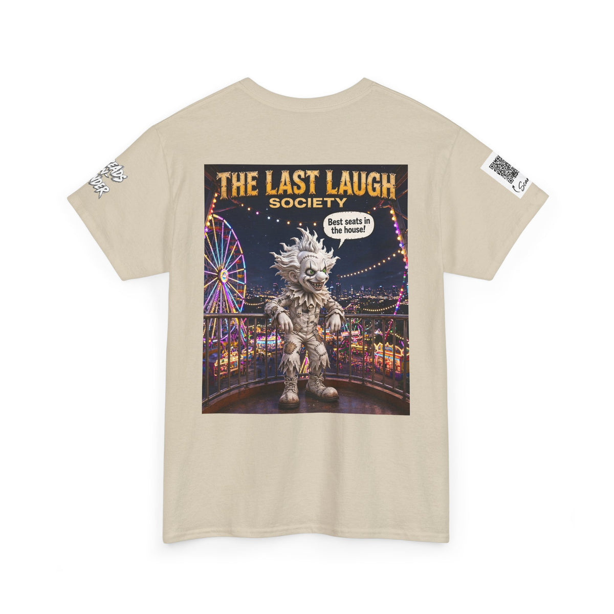 The Last Laugh Society Tee #109 — Carnival Clown Horror Graphic T-Shirt