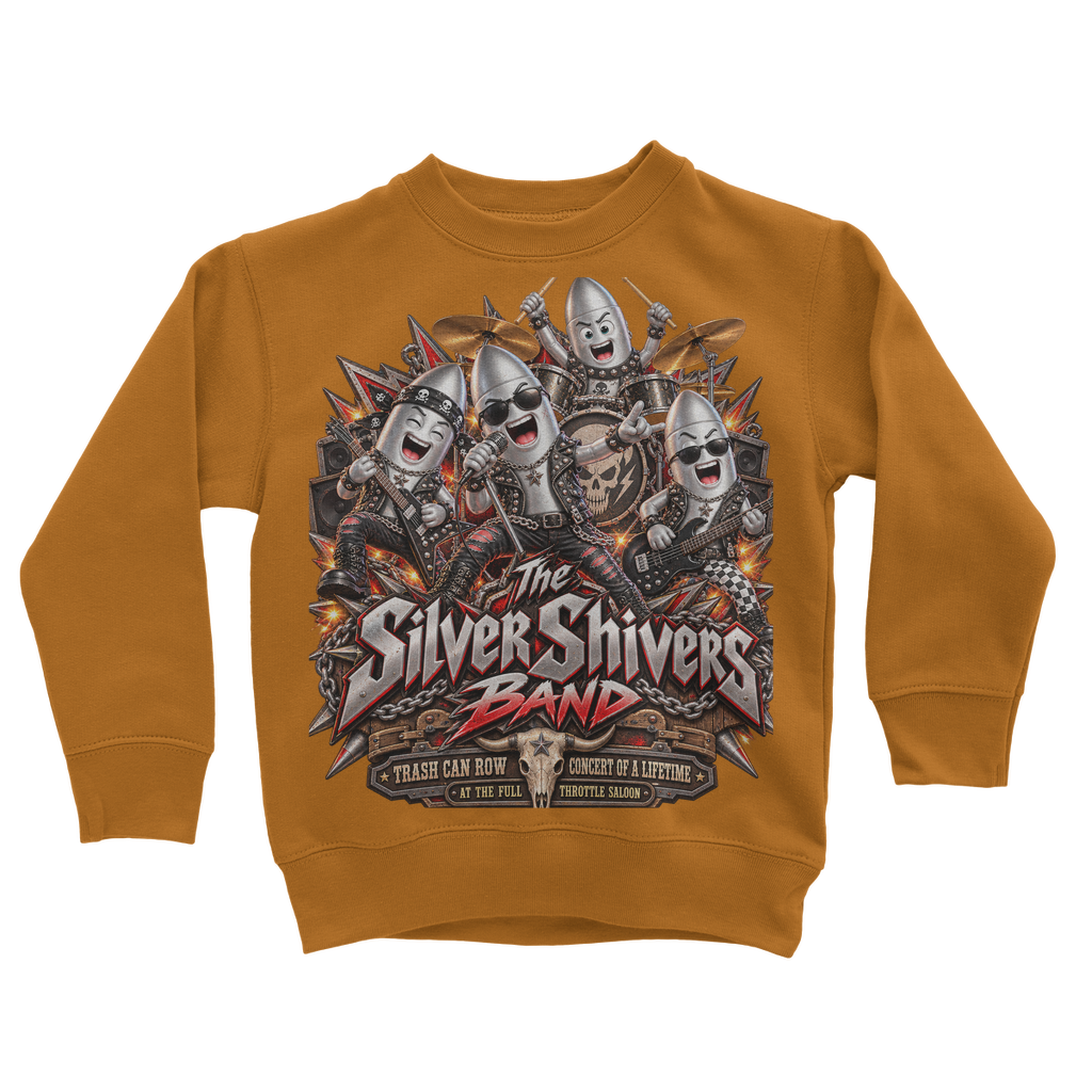 The Silver Shivers Band Classic Kids Sweatshirt