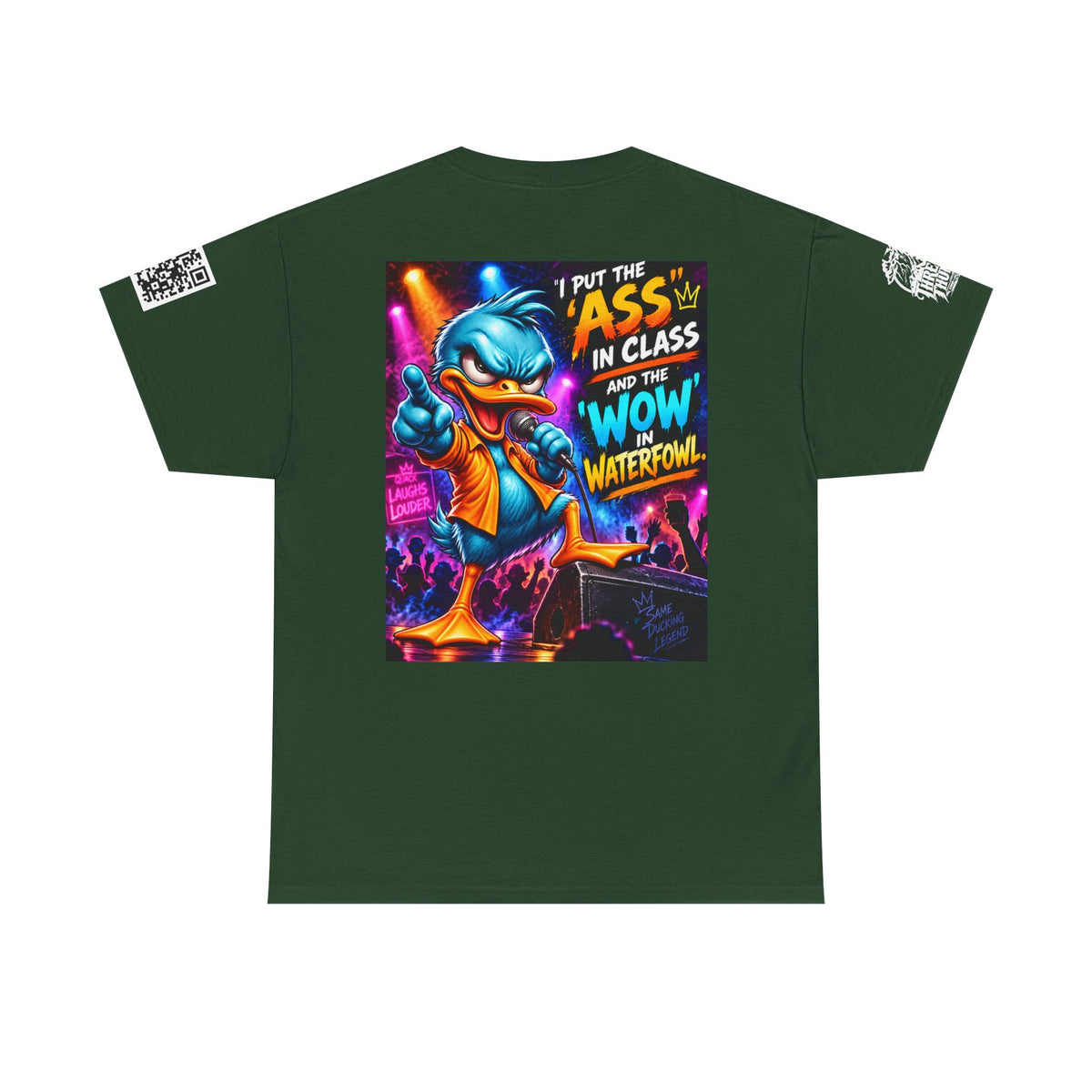 I Put the Ass in Class and the Wow in Waterfowl Back Graphic Tee