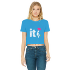 SARCASM 105 Classic Women's Cropped Raw Edge T-Shirt