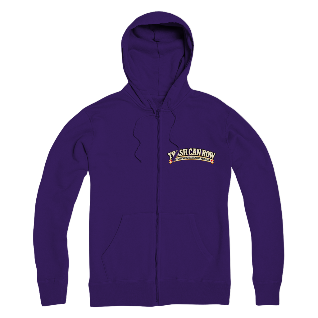 Trash Can Row – Premium Adult Zip Hoodie