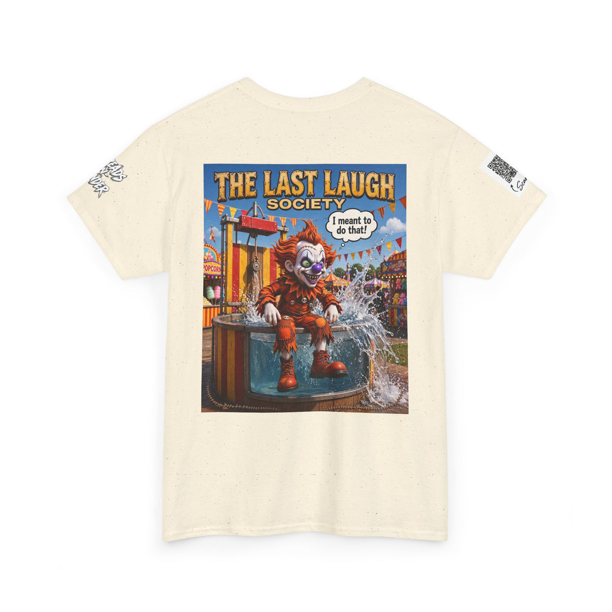 The Last Laugh Society Tee #166 — Carnival Clown Horror Graphic T-Shirt