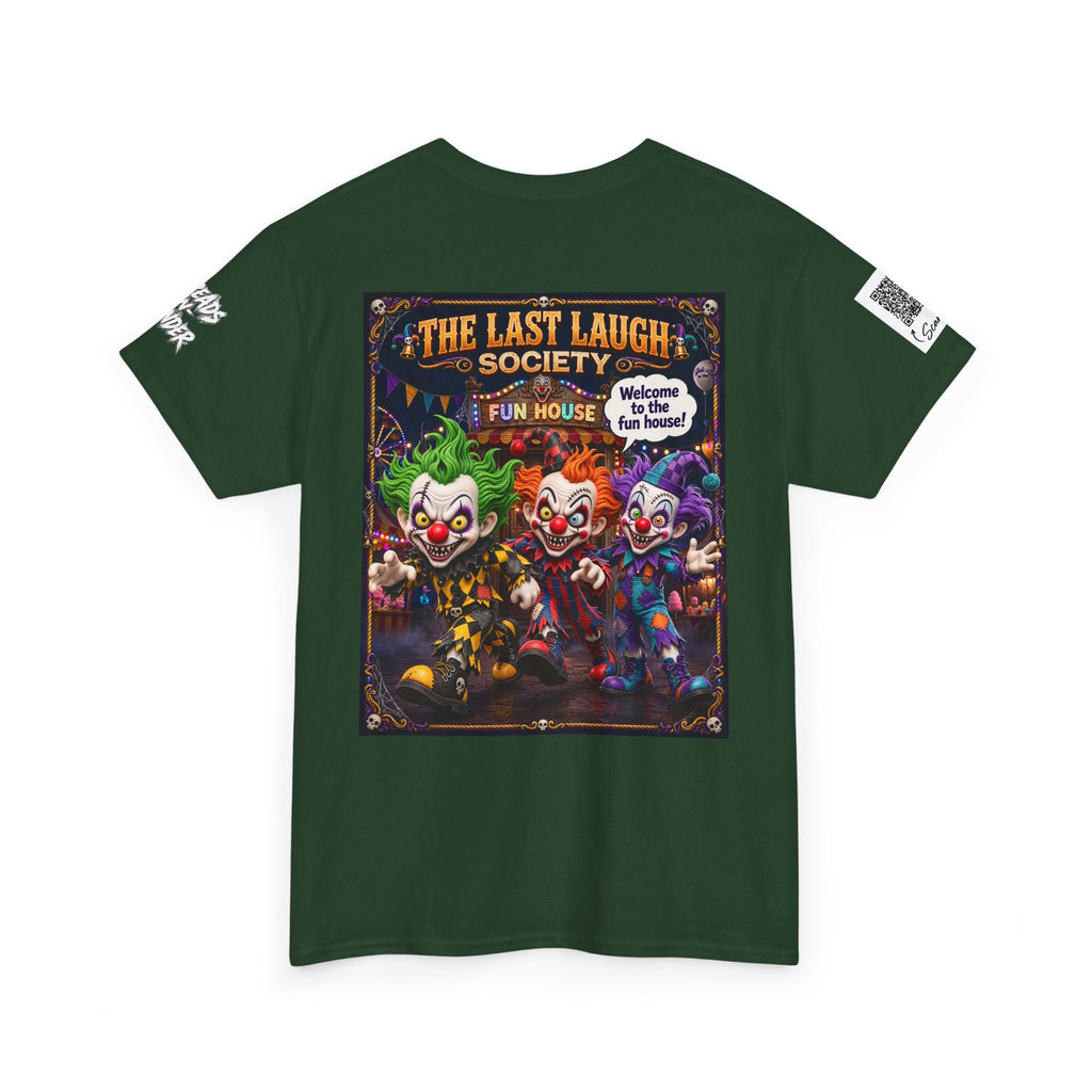The Last Laugh Society Tee #122 — Carnival Clown Horror Graphic T-Shirt