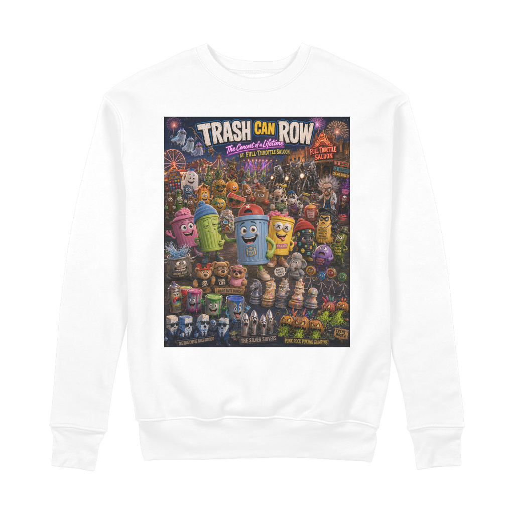 Trash Can Row: Concert for a Lifetime – 100% Organic Cotton Sweatshirt