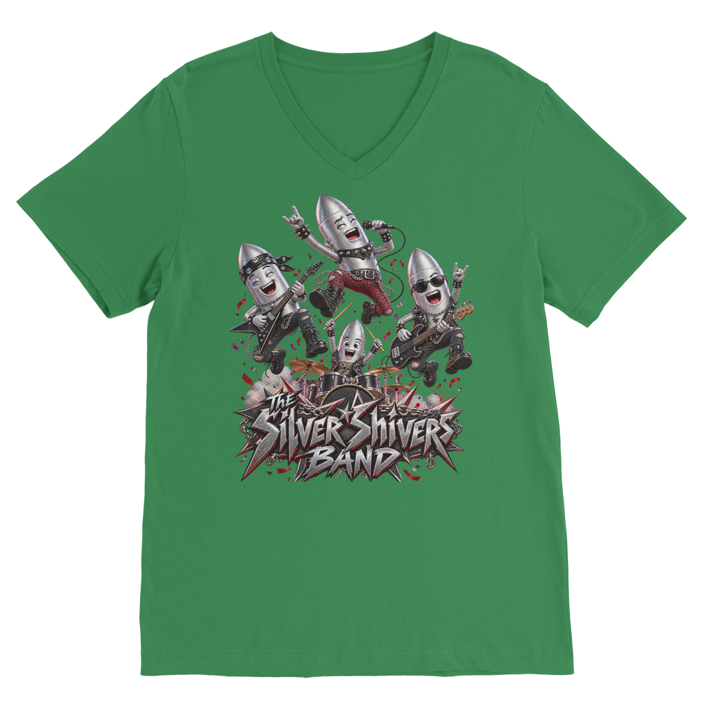The Silver Shivers Band Classic V-Neck T-Shirt