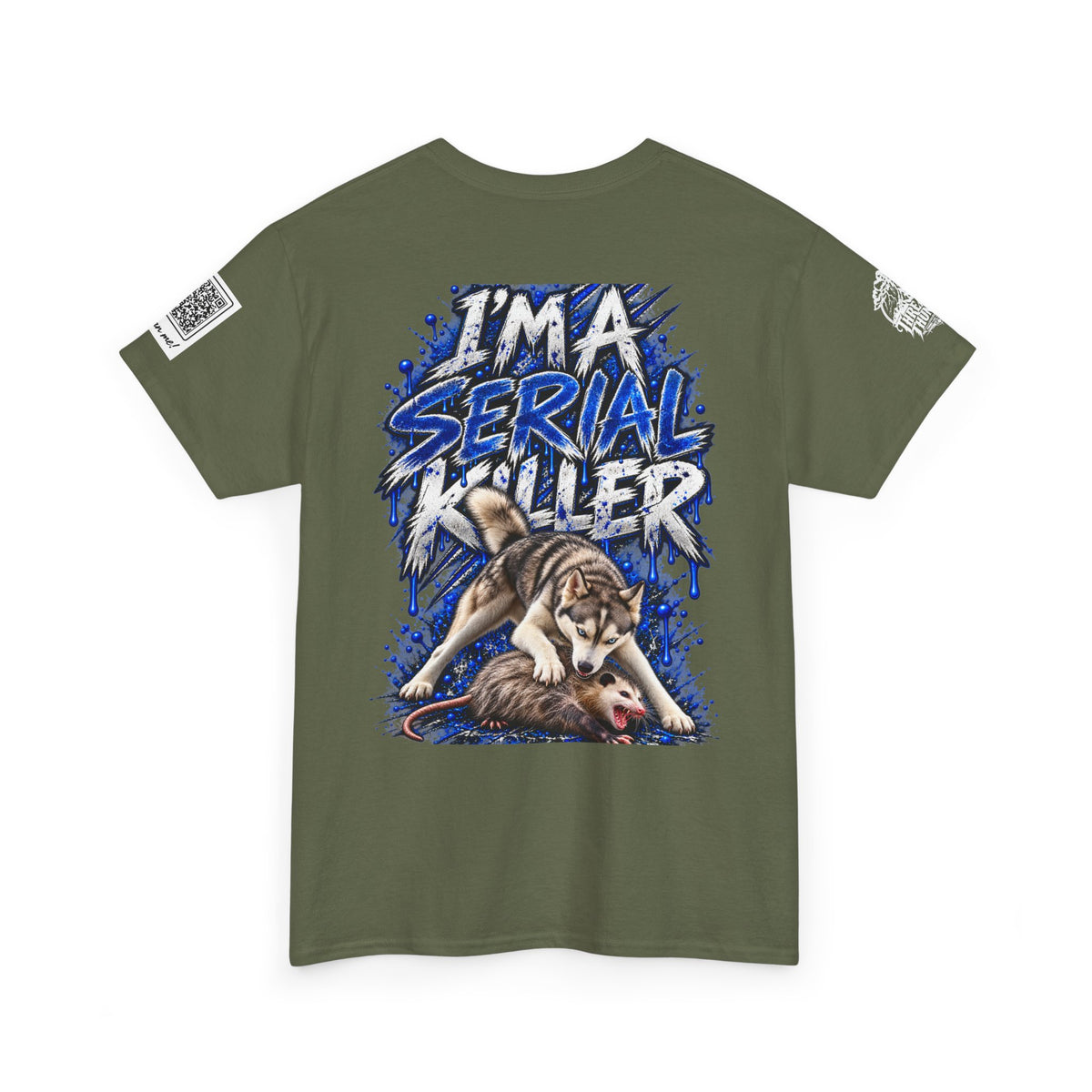 T-Shirt — "I'm A Serial Killer" Wolf Graphic Tee