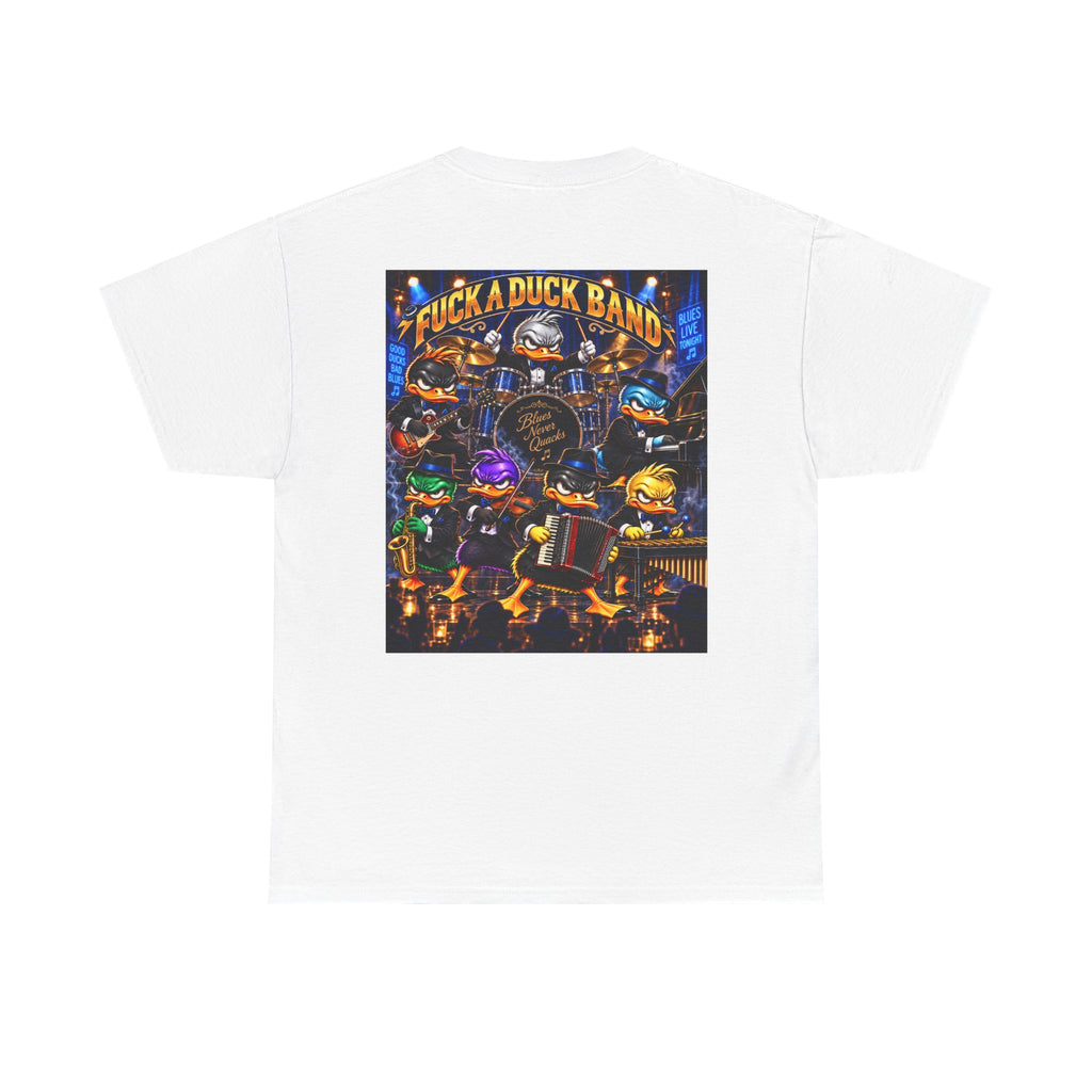 Blues, Tunes & Quacks — Duck Band Back Graphic Tee