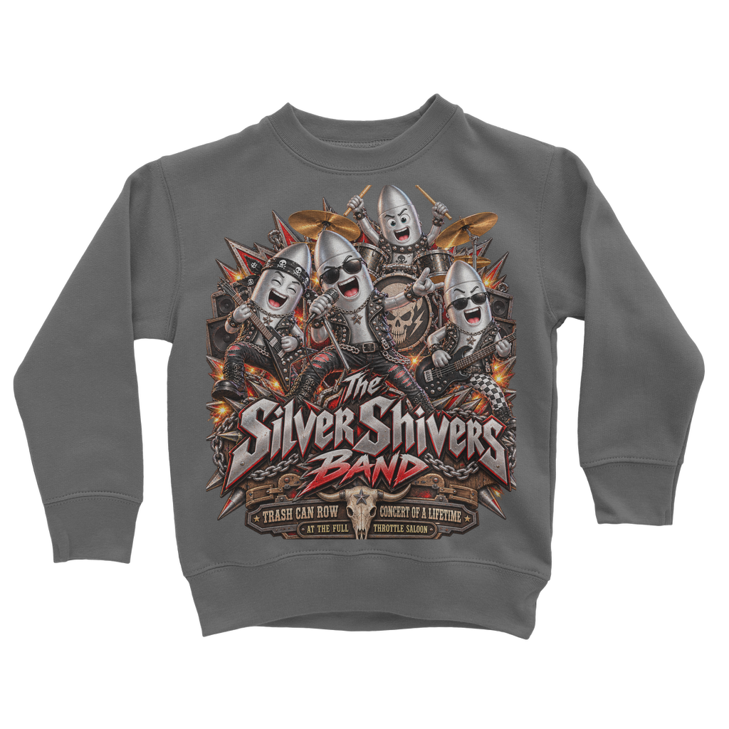 The Silver Shivers Band Classic Kids Sweatshirt