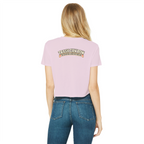 Trash Can Row – Classic Women's Cropped Raw Edge T-Shirt