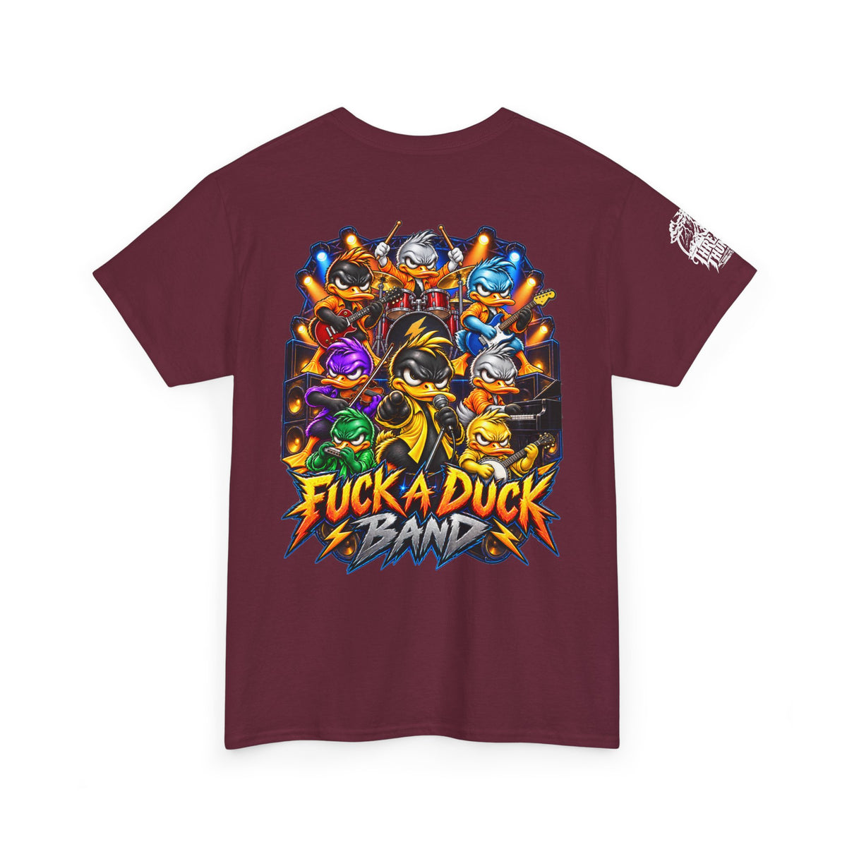 FUCK A DUCK BAND — Full-Color Rock Ensemble Back Graphic Tee