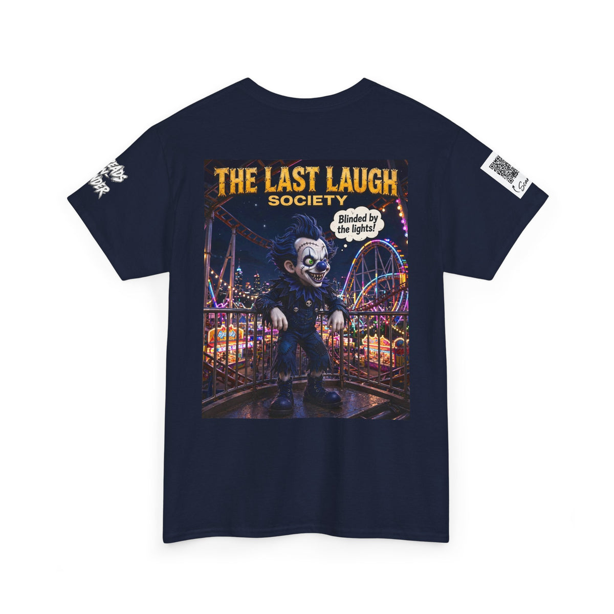 The Last Laugh Society Tee #106 — Carnival Clown Horror Graphic T-Shirt