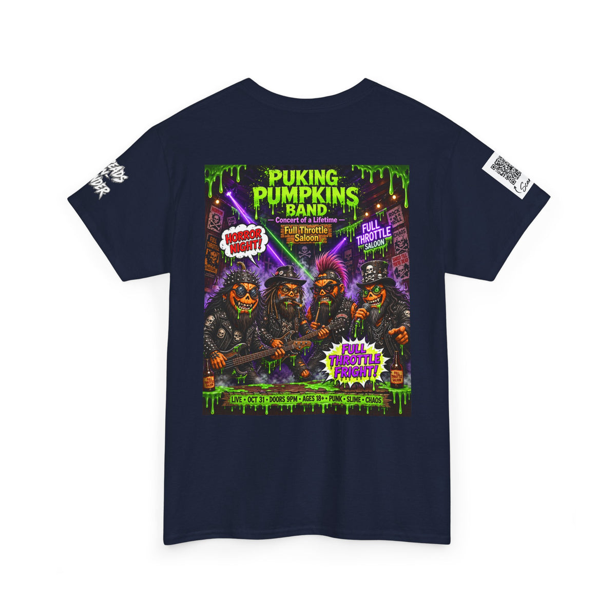 The Puking Pumpkins Punks #7 — Concert of Life - Horror Graphic T-Shirt
