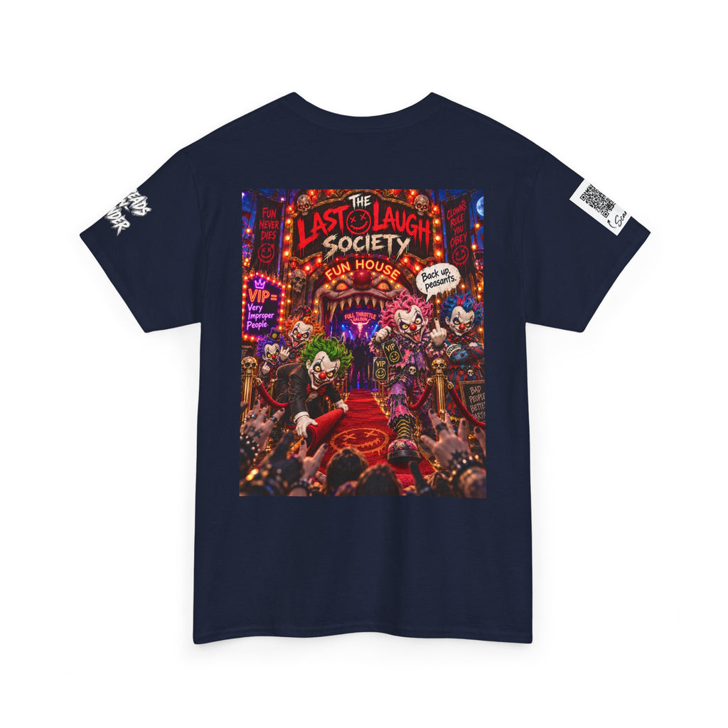 The Last Laugh Society Tee #148 — Carnival Clown Horror Graphic T-Shirt