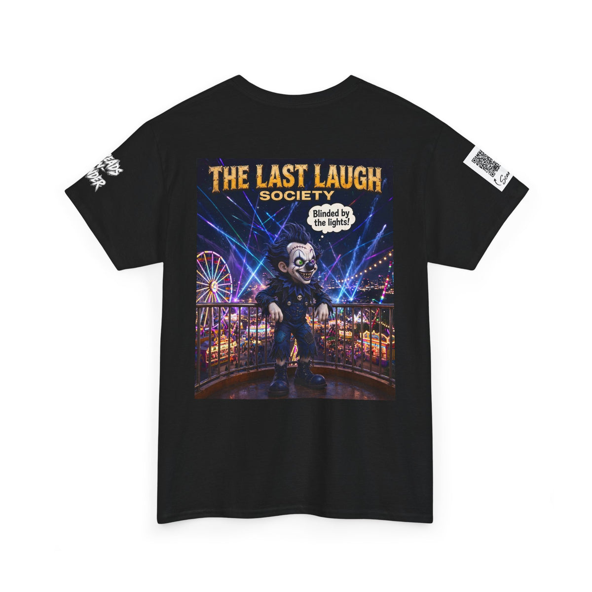 The Last Laugh Society Tee #118 — Carnival Clown Horror Graphic T-Shirt