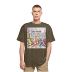 Trash Can Row Heavy Oversized T-Shirt