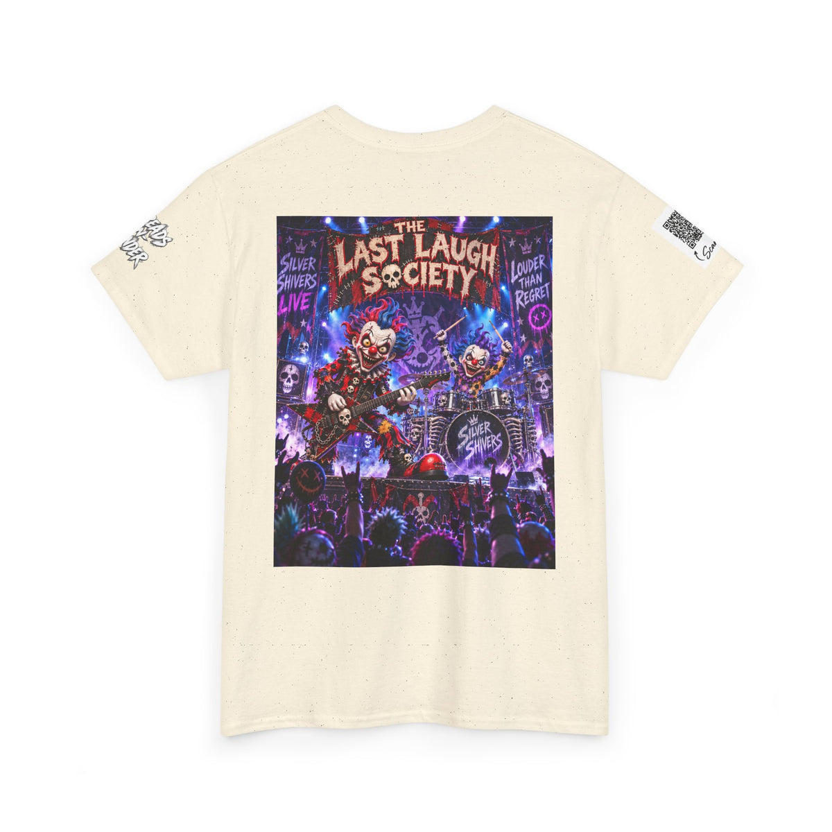 The Last Laugh Society Tee #123 — Carnival Clown Horror Graphic T-Shirt