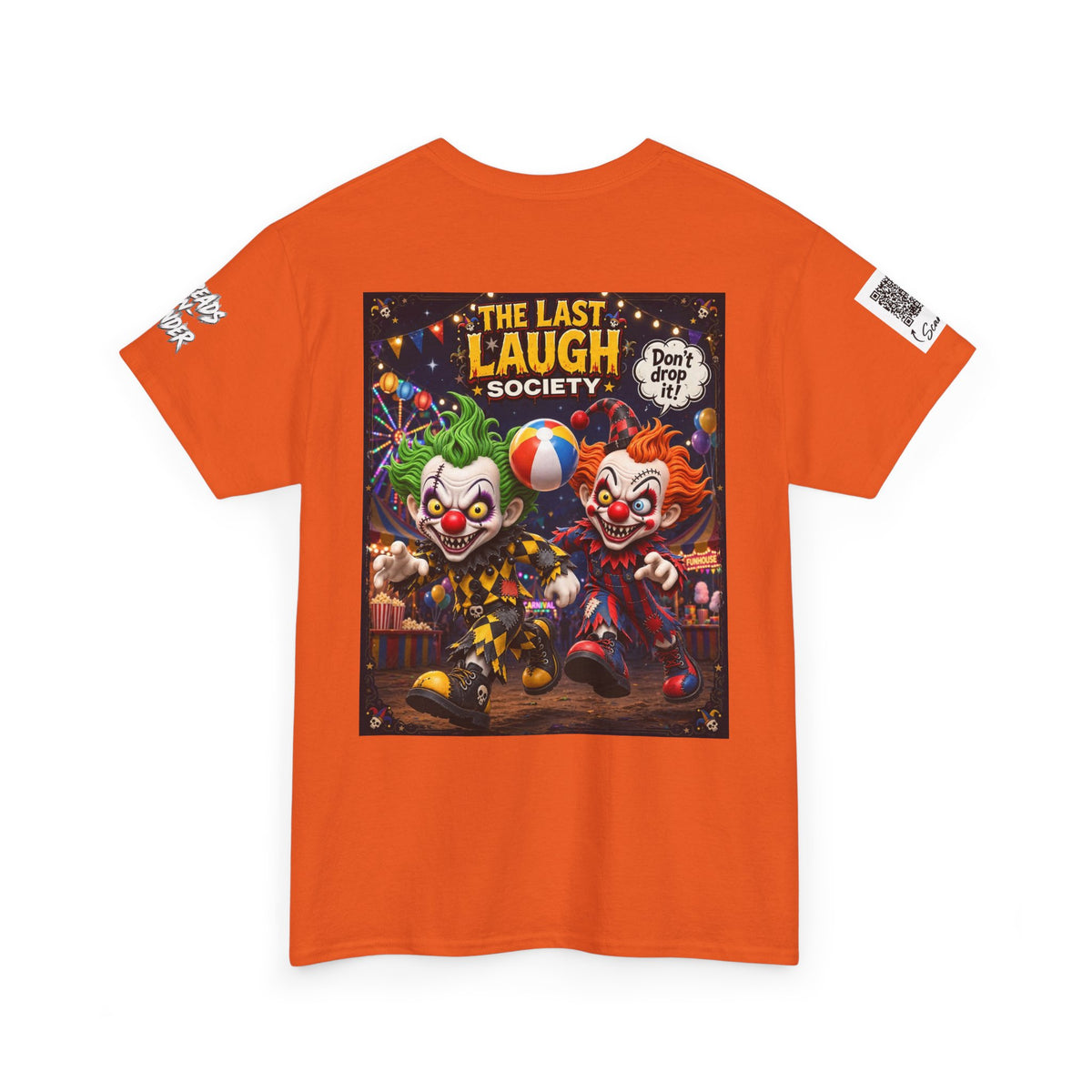 The Last Laugh Society Tee #137 — Carnival Clown Horror Graphic T-Shirt