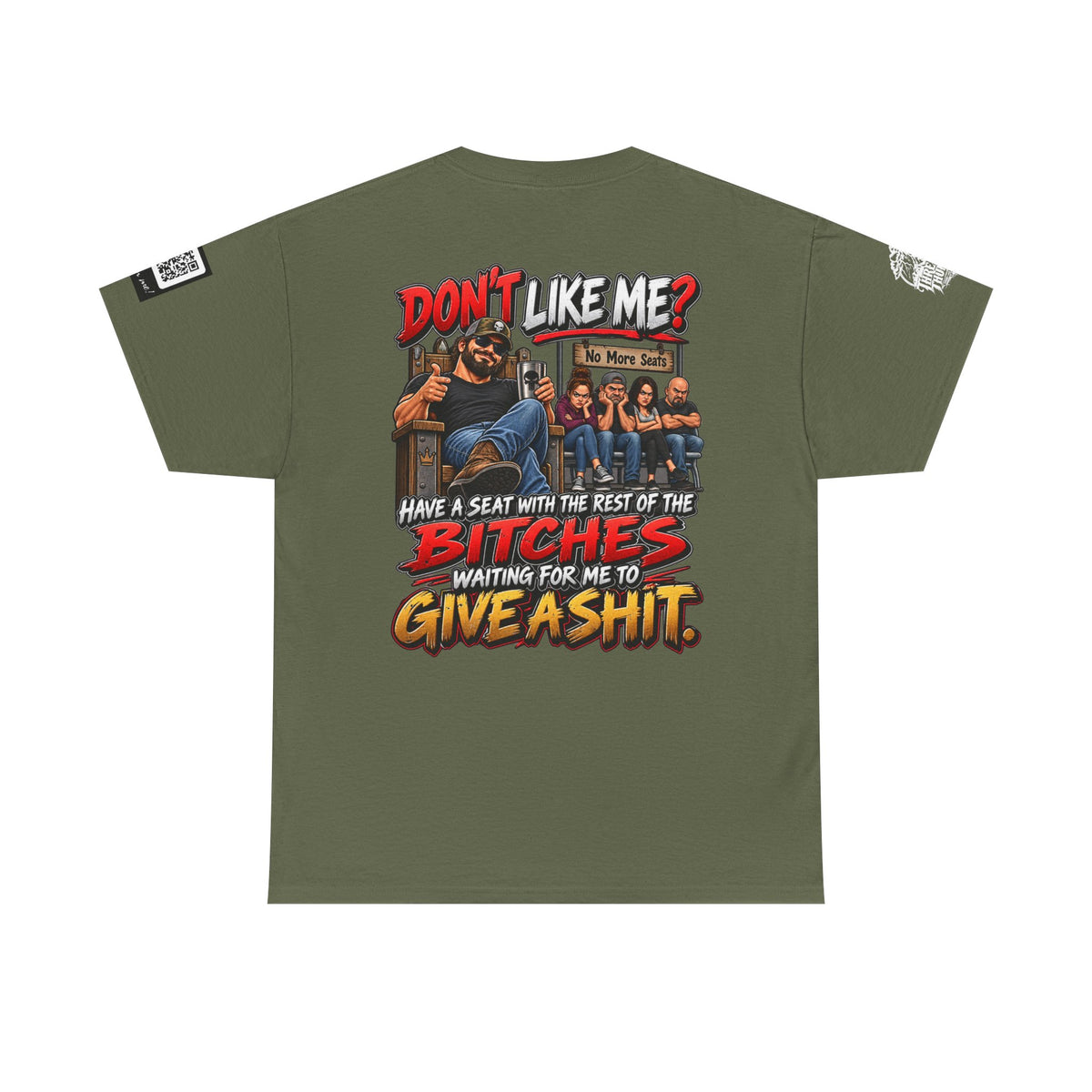 Don’t Like Me? Sit With the Bitches Waiting for Me to Care Back Graphic Tee