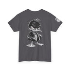 Monochrome Rebel Duck Character Back Graphic Tee