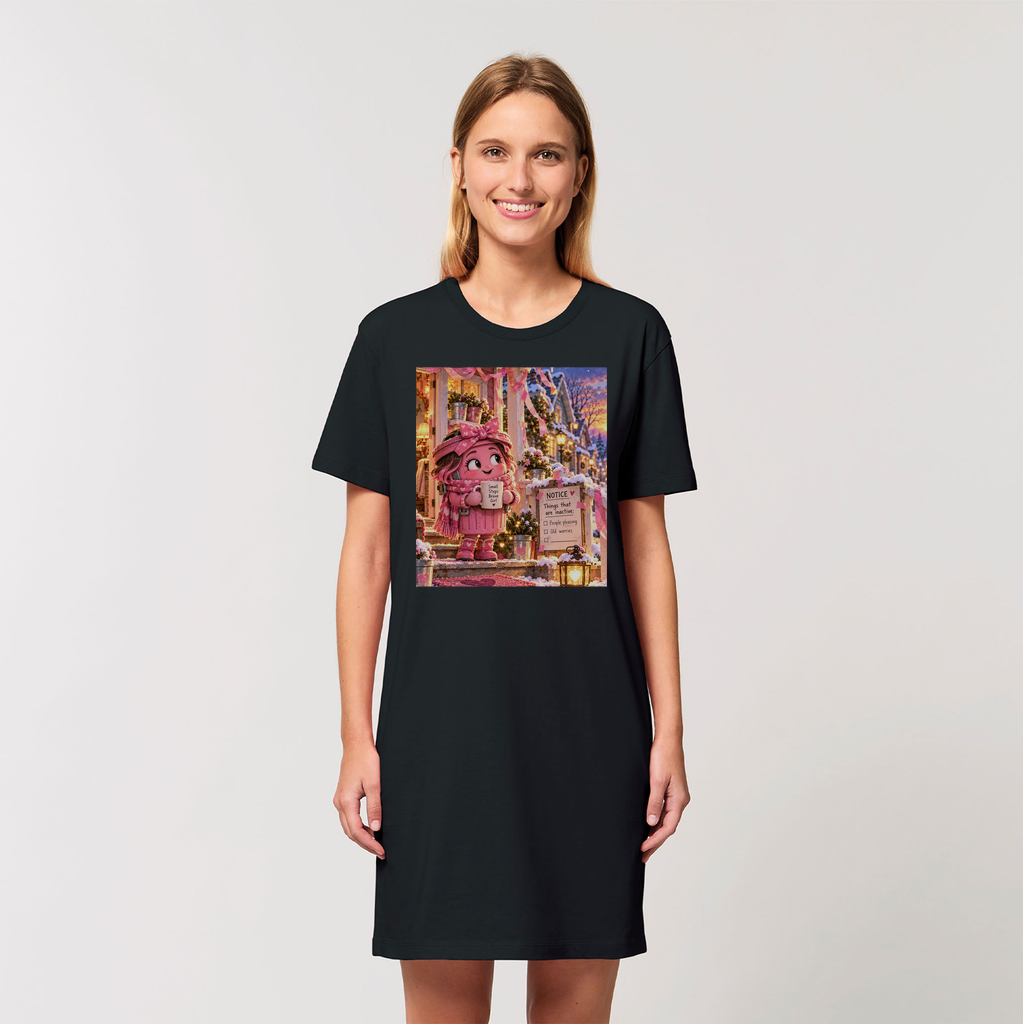 Trash Can Row – Organic T-Shirt Dress
