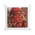 Trash Can Row Throw Pillows