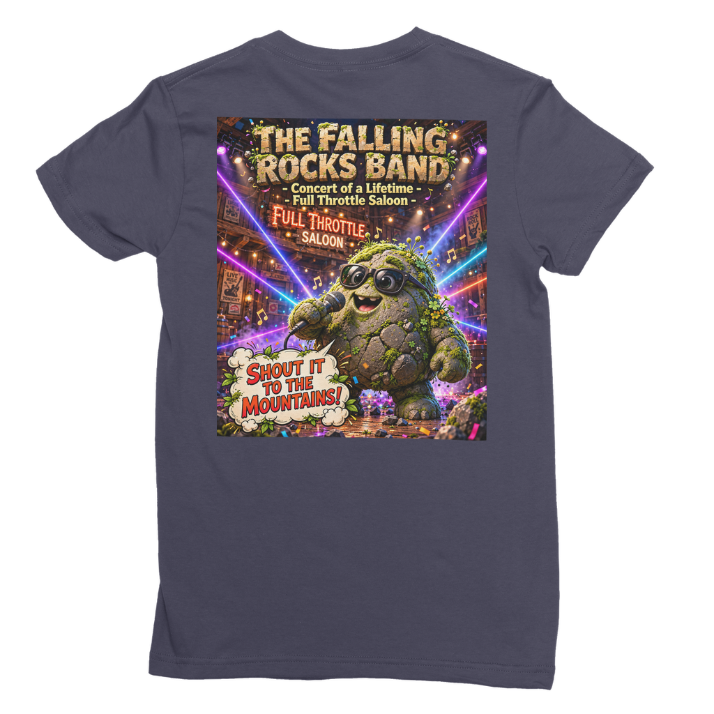 Falling Rocks COllection Premium Jersey Women's T-Shirt