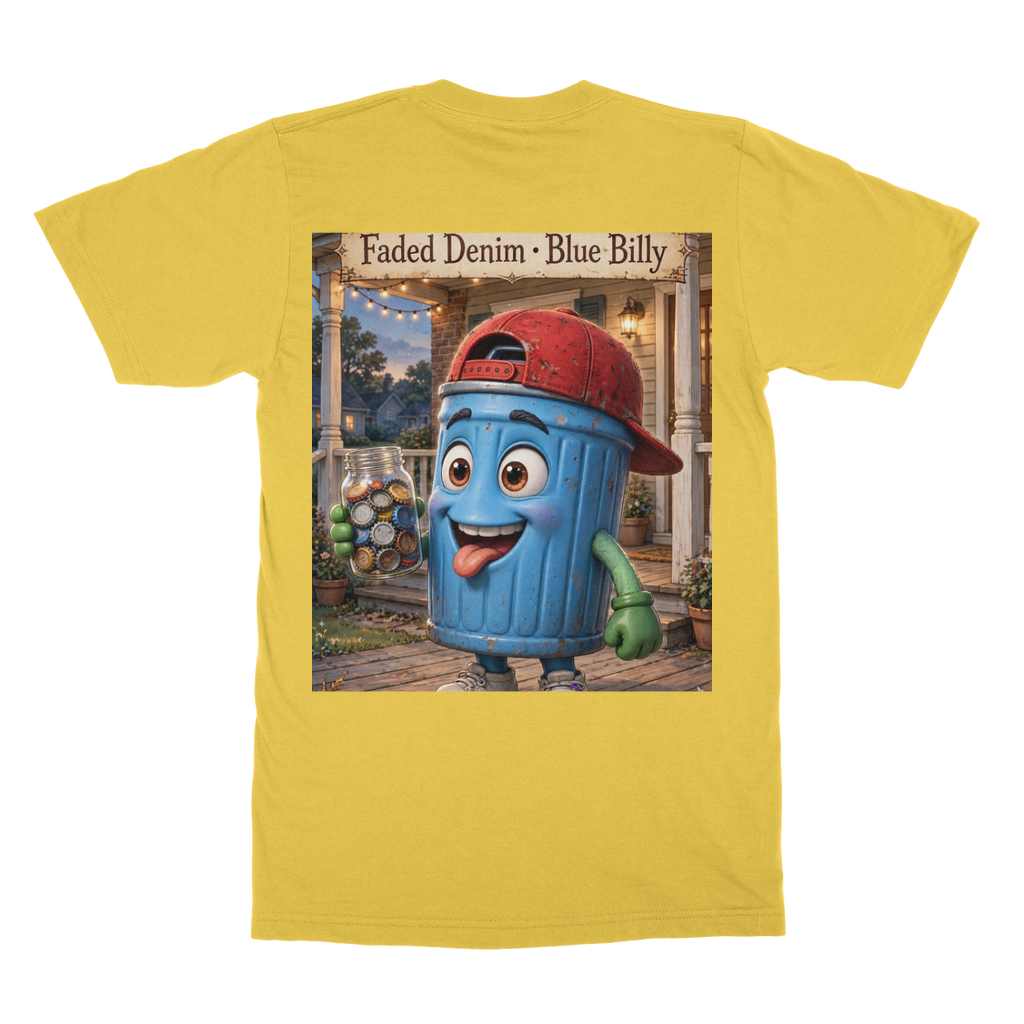 Trash Can Row – Classic Heavy Cotton Adult T-Shirt