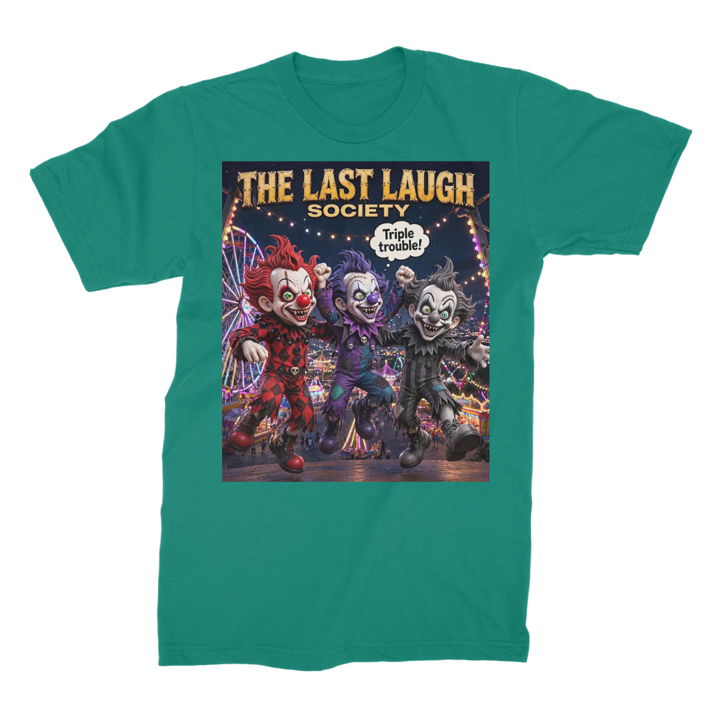 The Last Laugh Society Premium Jersey Adult T-Shirt