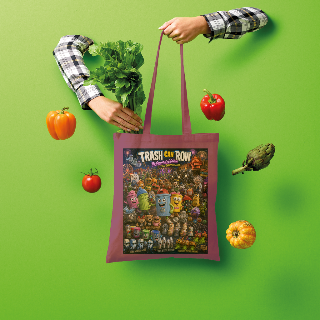 Trash Can Row CONCERT FOR A LIFETIME Shopper Tote Bag