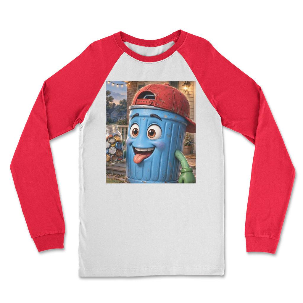 Trash Can Row Classic Raglan Long Sleeve Shirt